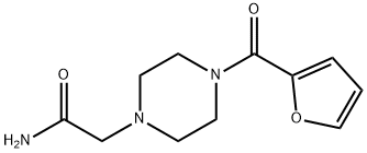 2-[4-(furan-2-carbonyl)piperazin-1-yl]acetamide Struktur