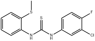 1-(3-chloro-4-fluorophenyl)-3-(2-methylsulfanylphenyl)thiourea Struktur