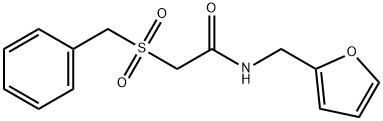 2-benzylsulfonyl-N-(furan-2-ylmethyl)acetamide Struktur