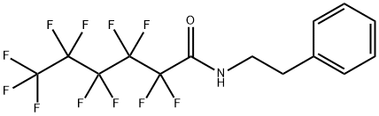 2,2,3,3,4,4,5,5,6,6,6-undecafluoro-N-(2-phenylethyl)hexanamide Struktur