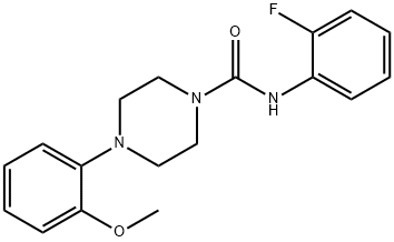 N-(2-fluorophenyl)-4-(2-methoxyphenyl)piperazine-1-carboxamide Struktur