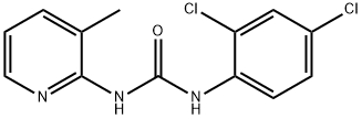 1-(2,4-dichlorophenyl)-3-(3-methylpyridin-2-yl)urea Struktur