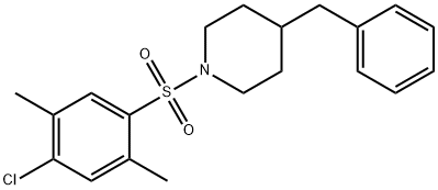 4-benzyl-1-(4-chloro-2,5-dimethylphenyl)sulfonylpiperidine Struktur