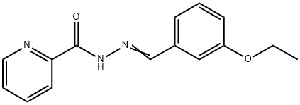 N-[(E)-(3-ethoxyphenyl)methylideneamino]pyridine-2-carboxamide Struktur