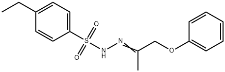 4-ethyl-N-[(Z)-1-phenoxypropan-2-ylideneamino]benzenesulfonamide Struktur