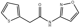 N-(1,2-oxazol-3-yl)-2-thiophen-2-ylacetamide Struktur