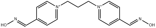 oxo-[[1-[3-[4-(oxoazaniumylmethylidene)pyridin-1-yl]propyl]pyridin-4-ylidene]methyl]azanium Struktur