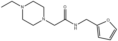 2-(4-ethylpiperazin-1-yl)-N-(furan-2-ylmethyl)acetamide Struktur