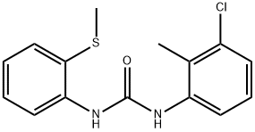 1-(3-chloro-2-methylphenyl)-3-(2-methylsulfanylphenyl)urea Struktur