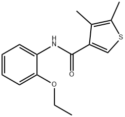 N-(2-ethoxyphenyl)-4,5-dimethylthiophene-3-carboxamide Struktur