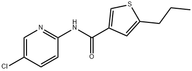 N-(5-chloropyridin-2-yl)-5-propylthiophene-3-carboxamide Struktur