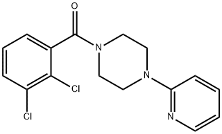 (2,3-dichlorophenyl)-(4-pyridin-2-ylpiperazin-1-yl)methanone Struktur