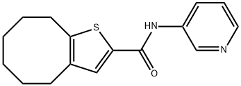 N-pyridin-3-yl-4,5,6,7,8,9-hexahydrocycloocta[b]thiophene-2-carboxamide Struktur