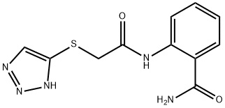 2-[[2-(2H-triazol-4-ylsulfanyl)acetyl]amino]benzamide Struktur