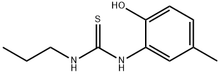 1-(2-hydroxy-5-methylphenyl)-3-propylthiourea Struktur