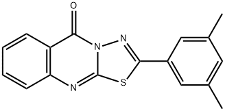 2-(3,5-dimethylphenyl)-[1,3,4]thiadiazolo[2,3-b]quinazolin-5-one Struktur