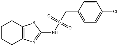 1-(4-chlorophenyl)-N-(4,5,6,7-tetrahydro-1,3-benzothiazol-2-yl)methanesulfonamide Struktur