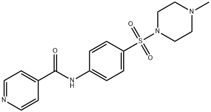 N-[4-(4-methylpiperazin-1-yl)sulfonylphenyl]pyridine-4-carboxamide Struktur