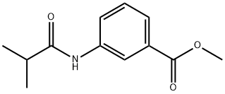 methyl 3-(2-methylpropanoylamino)benzoate Struktur