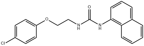 1-[2-(4-chlorophenoxy)ethyl]-3-naphthalen-1-ylurea Struktur