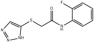 N-(2-fluorophenyl)-2-(2H-triazol-4-ylsulfanyl)acetamide Struktur