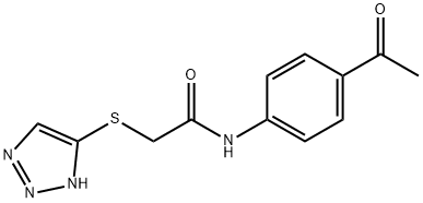 N-(4-acetylphenyl)-2-(2H-triazol-4-ylsulfanyl)acetamide Struktur