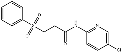 3-(benzenesulfonyl)-N-(5-chloropyridin-2-yl)propanamide Struktur