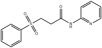 3-(benzenesulfonyl)-N-pyridin-2-ylpropanamide Struktur