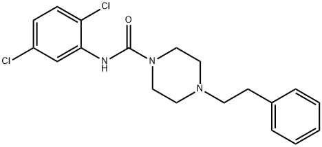 N-(2,5-dichlorophenyl)-4-(2-phenylethyl)piperazine-1-carboxamide Struktur