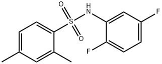 N-(2,5-difluorophenyl)-2,4-dimethylbenzenesulfonamide Struktur