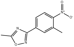 5-methyl-3-(3-methyl-4-nitrophenyl)-1,2,4-oxadiazole Struktur