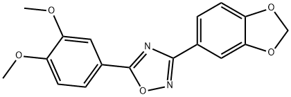 3-(1,3-benzodioxol-5-yl)-5-(3,4-dimethoxyphenyl)-1,2,4-oxadiazole Struktur