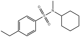 N-cyclohexyl-4-ethyl-N-methylbenzenesulfonamide Struktur