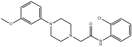 N-(2-chlorophenyl)-2-[4-(3-methoxyphenyl)piperazin-1-yl]acetamide Struktur