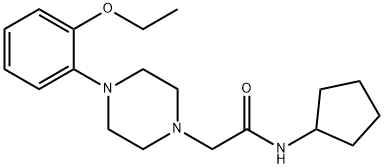 N-cyclopentyl-2-[4-(2-ethoxyphenyl)piperazin-1-yl]acetamide Struktur