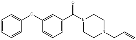 (3-phenoxyphenyl)-(4-prop-2-enylpiperazin-1-yl)methanone Struktur