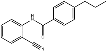 N-(2-cyanophenyl)-4-propylbenzamide Struktur