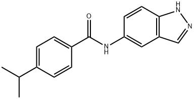 N-(1H-indazol-5-yl)-4-propan-2-ylbenzamide Struktur