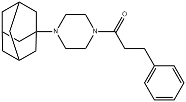 1-[4-(1-adamantyl)piperazin-1-yl]-3-phenylpropan-1-one Struktur