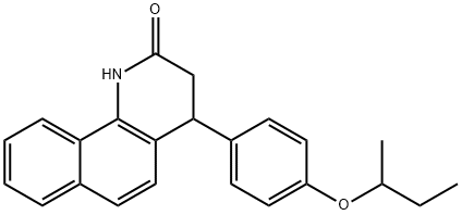 4-(4-butan-2-yloxyphenyl)-3,4-dihydro-1H-benzo[h]quinolin-2-one Struktur