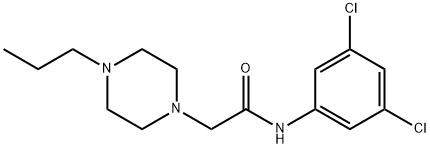 N-(3,5-dichlorophenyl)-2-(4-propylpiperazin-1-yl)acetamide Struktur