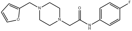 N-(4-fluorophenyl)-2-[4-(furan-2-ylmethyl)piperazin-1-yl]acetamide Struktur