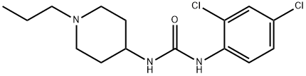 1-(2,4-dichlorophenyl)-3-(1-propylpiperidin-4-yl)urea Struktur