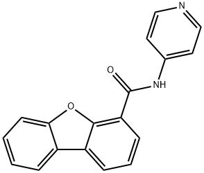 N-pyridin-4-yldibenzofuran-4-carboxamide Struktur