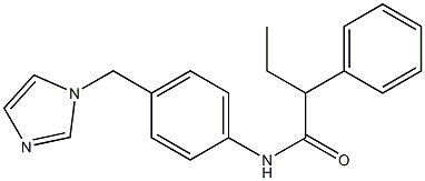 N-[4-(imidazol-1-ylmethyl)phenyl]-2-phenylbutanamide Struktur