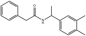 N-[1-(3,4-dimethylphenyl)ethyl]-2-phenylacetamide Struktur