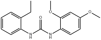 1-(2,4-dimethoxyphenyl)-3-(2-ethylphenyl)urea Struktur