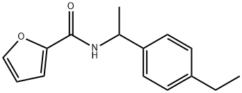 N-[1-(4-ethylphenyl)ethyl]furan-2-carboxamide Struktur