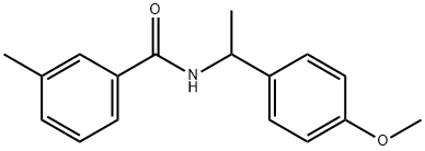 N-[1-(4-methoxyphenyl)ethyl]-3-methylbenzamide Struktur