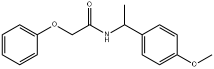 N-[1-(4-methoxyphenyl)ethyl]-2-phenoxyacetamide Struktur